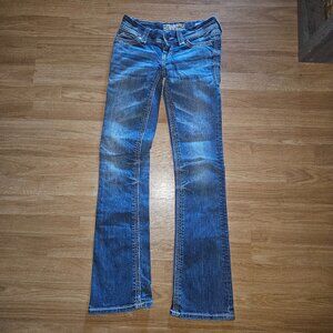 BKE Stella medium wash denim, boot cut jeans